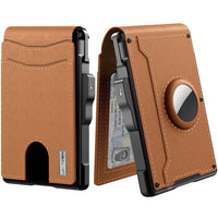 Mens Metal Card Case & Card Holder High-Capacity Anti-Skimming Wallet