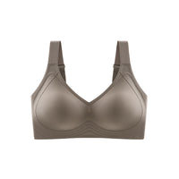 Traceless Plus Size Women's Big And Small Breast Holding Anti-sagging Full Cup Thin Push Up Sports Chest Cover