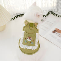 Pet Dog Cat Outing Cartoon Vest