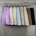 Light Brushed Washed Vintage Distressed Fashion Brand Loose Men's Shorts