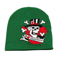 Knitted Skull Jacquard Cold-proof Warm Wool Hat