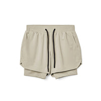 Men's Athletic Shorts Double-layer Fitness Wicking
