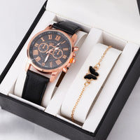 Cute Butterfly All-match Watch Color Wheel Double-layer Ladies