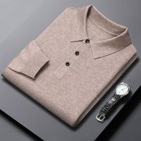 New Winter Mens Polo-Neck Knitted Sweater