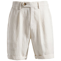 Business-Casual Lyocell Cotton Shorts Old Money Style