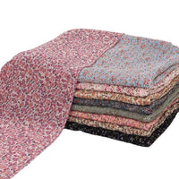 Pearl Chiffon Printed Square Scarf Pleated Scarf