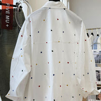 Heart-Shape Mid-Length Shirt For Women