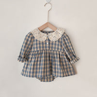 Girls' Cute Short Sleeve Suit Dress