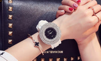 New Silicone Watch Women's Fashion Korean Style High-end Diamond Starry Sky