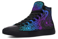 Fashion Printed Couple High Top Canvas Shoes