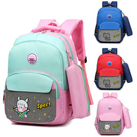 Girls' Lightweight Ridge Protection Backpack For Elementary School Students