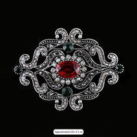Baroque-style Vintage Crystal Brooch For Men And Women