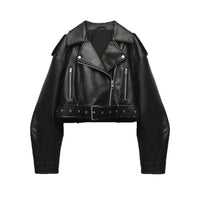 Bestselling Street-style Retro Turn-down Collar Loose Washed Jacket