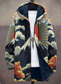 Men's Winter Printed Plush Lining  Thick And Windproof