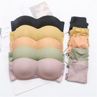 Half-cup tube top bra seamless underwear