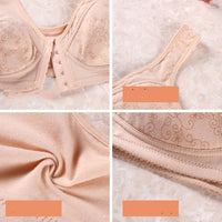 Vest Style Large Size Front Button Bra Without Steel Ring