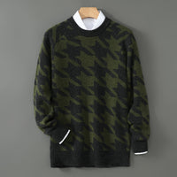 Autumn And Winter New Sweater Men's Round Neck Pullover Thickened