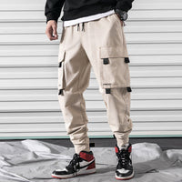 Multi-pocket handsome outdoor loose men's overalls