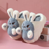 New Cute Hug Rabbit Girl Cartoon Cotton Slippers