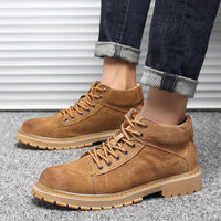 Breathable British Style Low Mid-cut Tooling Shoes