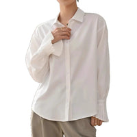 Women's Long-Sleeve Shirt With Ruffled Cuffs