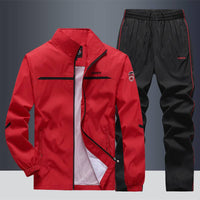 Men's Loose Lapels Casual Sportswear Polyester Composite Fabric