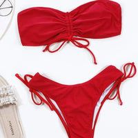 Women's Bikini Solid Color One Piece Swimsuit