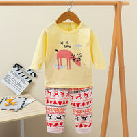 Printed Cute Cartoon Casual Children's Clothing Home Service Suit