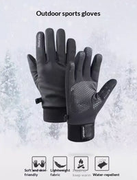 Gloves For Men And Women, Warm And Fleece-lined For Autumn And Winter Outdoor Sports And Mountaineering
