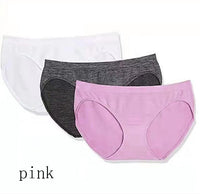Women's Solid Color Mid Waist Soft Breathable Briefs
