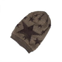 Men's Warm Pentagram Pullover Knitted Wool Hat