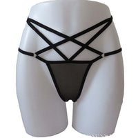 Women's Solid Color Spandex Sexy Panties Thong