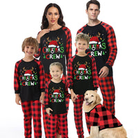 European And American Christmas Parent-child Homewear Clothes Pajamas Suit