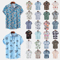 Cross-border Wind Beach Digital Printing Men's Short Sleeve Shirt