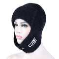 Women's Wool Knitted Ear Protection Hat Warm Pullover