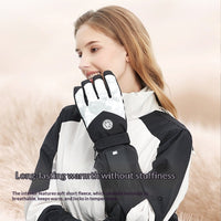 Women's Simple Thermal Gloves For Cold And Wind Protection, Suitable For Electric Bike Riding