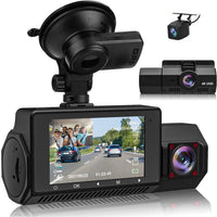 Three-record WIFI Mobile Phone Interconnection Dashcam Car 4K HD Night Vision