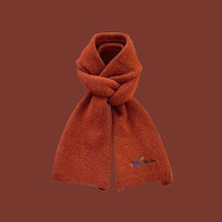 All-matching Warm Cold-proof Wool Knitted Small Scarf Women