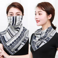 Sunscreen mask silk scarf neck scarf