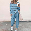 Women's 3D Printed Sweatshirt And Sweatpants Casual Set