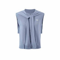 Ice Silk Knitted Vest Shawl Sleeveless Loose Top