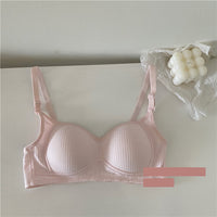 Women's Cotton Underwear Without Steel Ring Bra