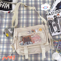 Harajuku Female Student Crossbody Bag Retro One Shoulder Bag Female