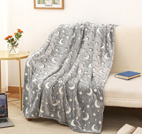 Flannel Glow-in-the-dark Blanket Soft Cozy And Warm For Naps