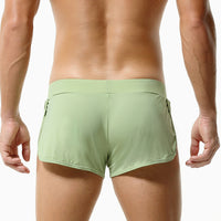 Men's Boxers Built-in Double-size Boxers Breathable Mesh Home Pants