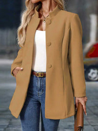 Pocket 3 Breasted Slim Coat Jacket