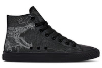 Printed Couple High Top Canvas Shoes
