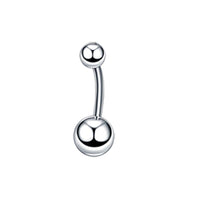 Stainless Steel Double Drill Navel Nail Double Ball Navel Ring