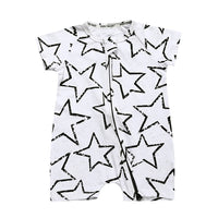 Newborn printed double zip bodysuit