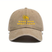 Washable Baseball Cap With A Curved Brimperfect For Spring And Summer Outdoor Sun Protection